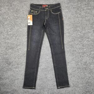HiP Jeans Jeans Juniors 1 Black Dark Wash Low Rise Skinny Stretch Denim